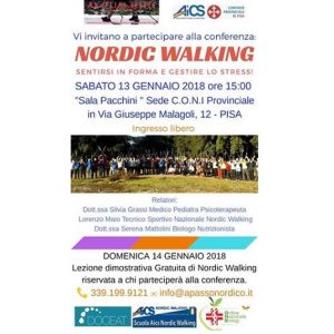 DOCEAT ti invita alla Conferenza Nordic Walking – Pisa 13 Gennaio 2018