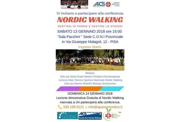 DOCEAT ti invita alla Conferenza Nordic Walking – Pisa 13 Gennaio 2018